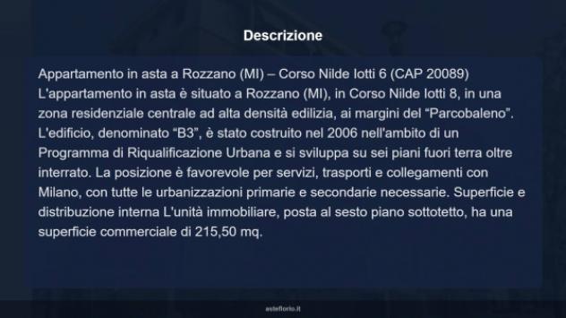 Immobile in asta di 215 m², box auto in vendita a Rozzano - Foto 6