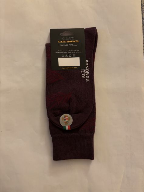 CALZE NUOVE DA UOMO IN COTONE FIRMATE ORIGINALI ALLEN EDMONDS,MADE IN ITALY - Foto 5