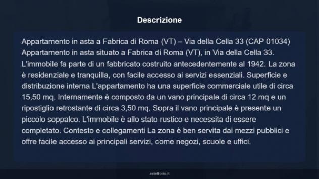 Immobile in asta di 20 m² in vendita a Fabrica di Roma - Foto 12