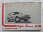 ALFA ROMEO 33 SPORT WAGON  USO E MANUTENZIONE ORIGINALE ANNO 1988