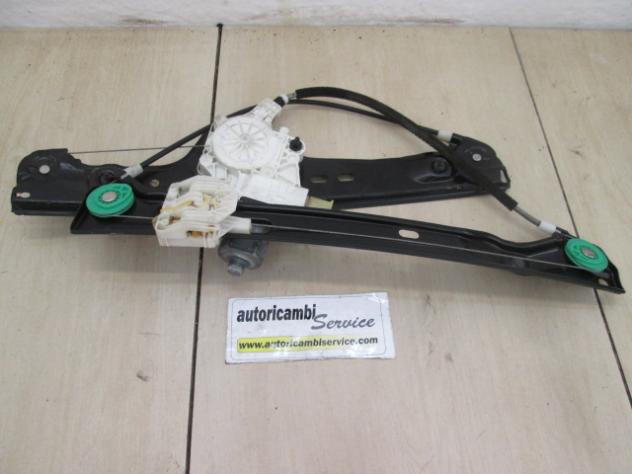 51337140587 MECCANISMO E MOTORINO ALZA-VETRO ALZA-CRISTALLO PORTA ANTERIORE SINISTRA BMW SERIE 3 318 D E91 SW 2.0 D 105KW 6M 5P (2008) RICAMBIO USATO