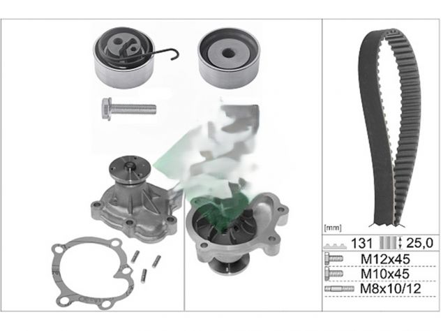 Kit distribuzione cinghia tendicinghia Opel Astra 1.3 1.4 1.5 1.7 2.0 Cdti T - Foto 3