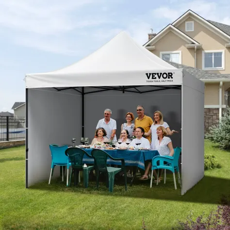 Gazebo Tenda Pop-up Pieghevole con Pareti Laterali Rimovibili Gazebo 304,8 x 304 - Foto 5