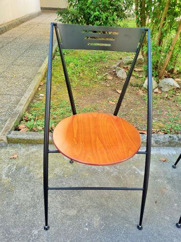Set N°4  sedie pieghevole  Calligaris design  anni '80 - Foto 2