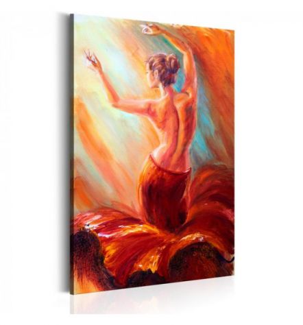 Quadro Ballerina Seminuda Cm. 60x90 E 80x120 - ARREDALACASA