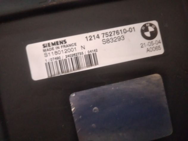 CENTRALINA MOTORE SIEMENS BMW MINI COOPER S118012001 12147527610 01 S118012001 - Foto 8