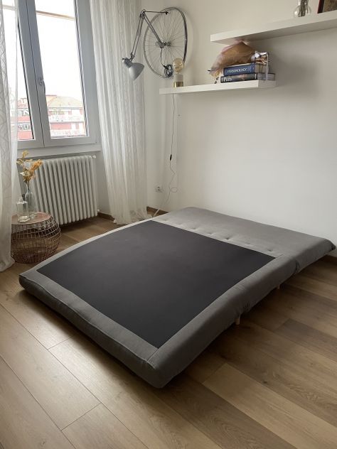 Divano letto 2 posti grigio - Foto 3