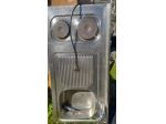 kit  lavello con due piastre elettriche