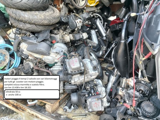 BLOCCO MOTORE PIAGGIO LIBERTY / SCARABEO 50 4 T / 100 4 t - Foto 6
