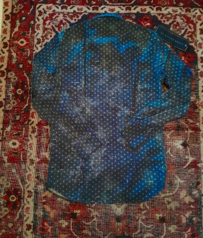 Indigo chino camicia cotone - Foto 2