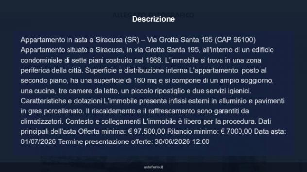 Immobile in asta di 160 m² con più di 5 locali in vendita a Siracusa - Foto 17