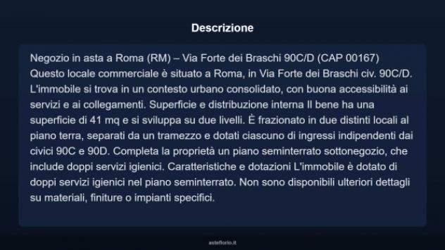 Immobile in asta di 41 m² in vendita a Roma - Foto 3