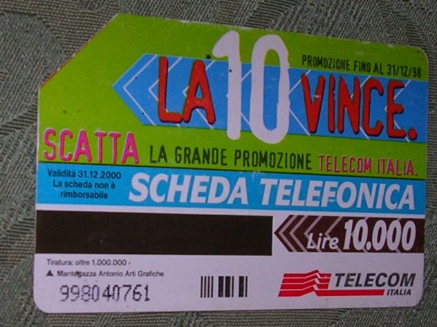 SCHEDA TELEFONICA ITALIA 78
