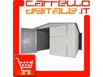 Box prefabbricato, casetta da giardino in lamiera zincata. Capanno ricovero &hellip;