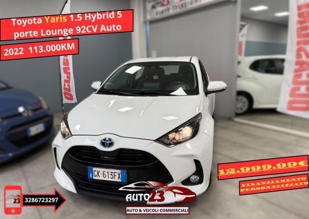 Toyota Yaris 1.5 Hybrid 5 porte Lounge 92CV Auto
