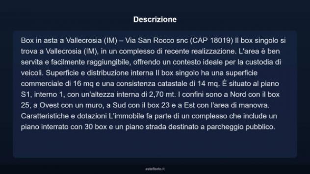 Immobile in asta di 16 m² in vendita a Vallecrosia - Foto 4