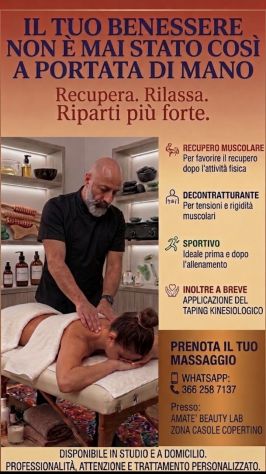 Il vostro relax a portata di mano Tel:3662587137
