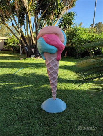 Insegna per gelateria di un cono gelato gigante. - Foto 4