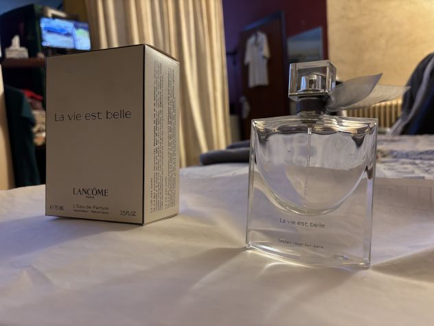 FLACONE VUOTO E SCATOLA DEL PROFUMO ORIGINALE MARCA LANCÔME LA VIE EST BELLE” - Foto 9