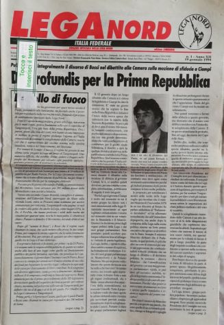 Poster Umberto Bossi Lega Nord Lega Lombarda - Foto 3