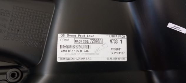 AUDI Q8 4M8 PANNELLO PORTA ANTERIORE SINISTRA 4M8867105D - Foto 6