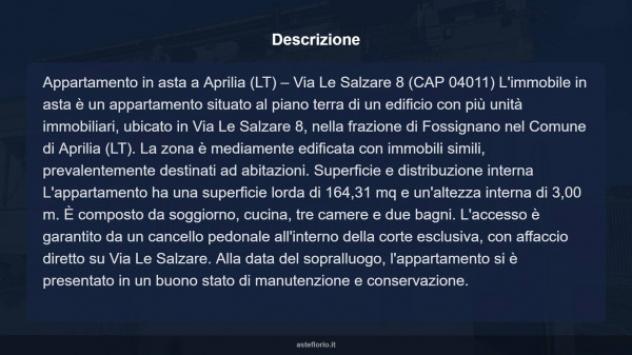 Immobile in asta di 164 m² con più di 5 locali in vendita a Aprilia - Foto 17