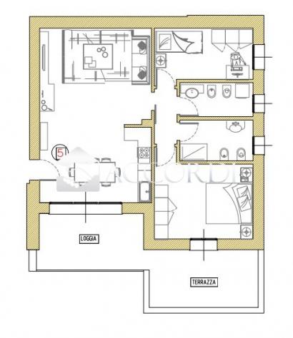 APPARTAMENTO di 3 vani e di 113 mq (CARBONERA) rif. SM4905 - Foto 5