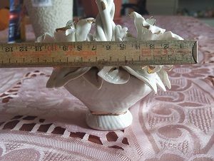 CESTA CON FIORI IN CERAMICA  CAPODIMONTE- - Foto 6