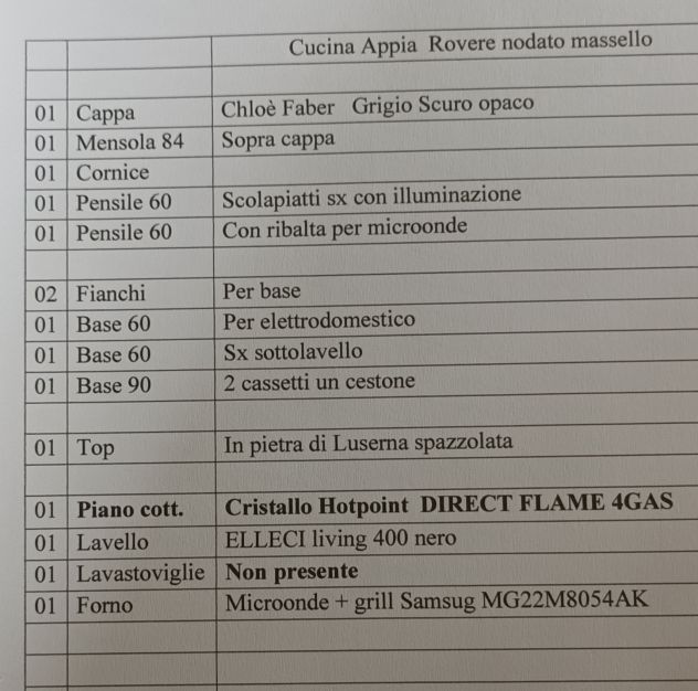 Cucina NUOVA in rovere naturale piano in pietra - Foto 9