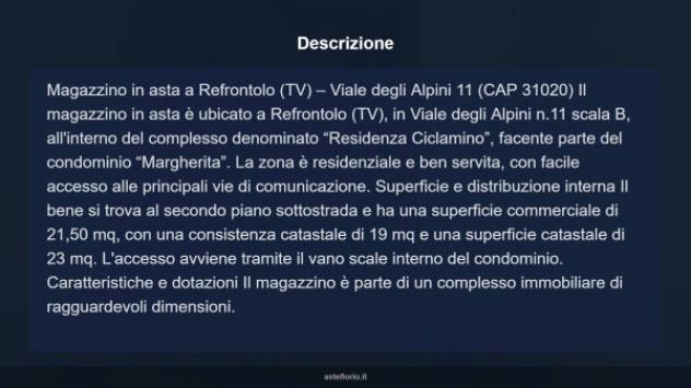 Immobile in asta di 23 m² in vendita a Refrontolo - Foto 4