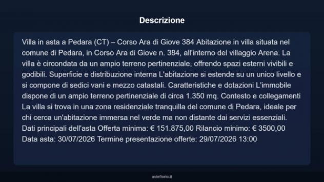 Immobile in asta di 47 m² con più di 5 locali in vendita a Pedara - Foto 3