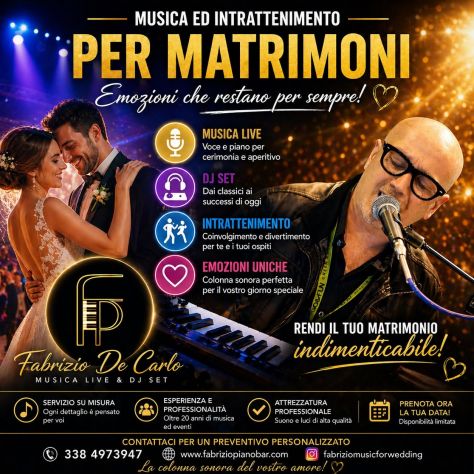 Musica per matrimoni ed eventi vari