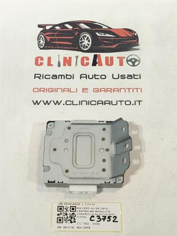 CENTRALINA MODULO DI CONTROLLO KIA Cee'd Serie Sporty wagon 95300-A2000 D4FB diesel 1582 (1218) - Foto 3