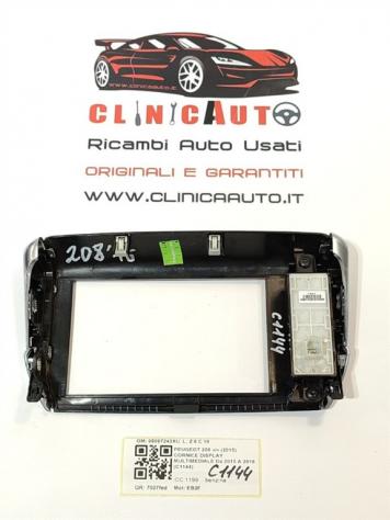 MASCHERINA CENTRALE CRUSCOTTO PEUGEOT 208 Serie 98097243XU EB2F (1219) - Foto 2