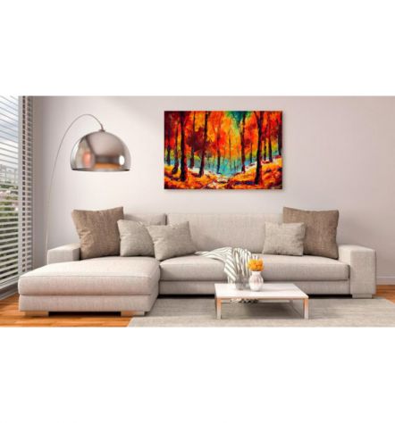 Quadro Alberi Rossi 90x60 E 120x80 ARREDALACASA - Foto 2