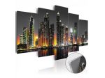 Quadro Con Vetro Acrilico Dubai Di Notte 100x50 O 200x100