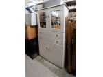 Mobiletto Multiuso Bianco con Ante a Vetro – 24412
