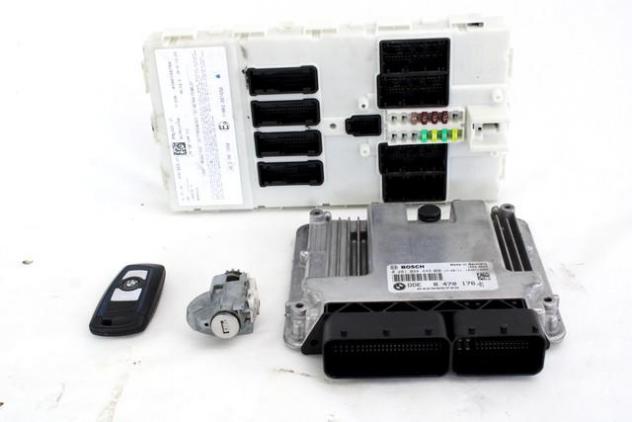 8470176 KIT ACCENSIONE AVVIAMENTO BMW SERIE 4 GRAN COUPE 420D F36 2.0 D 140KW AUT 5P (2018) RICAMBIO USATO CON CENTRALINA INIEZIONE MOTORE, BLOCCHETTO