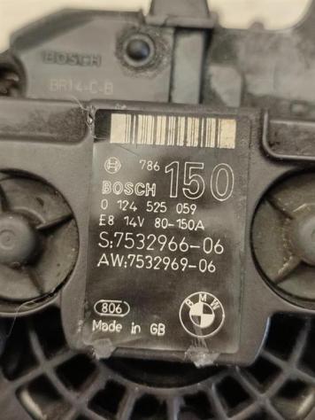 ALTERNATORE BMW Serie 3 E90 Berlina 7532966 0124525059 N46B20B benzina 1995 (0508) - Foto 3