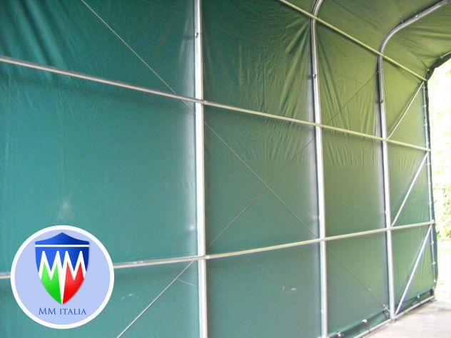 Tendoni Coperture Professionali 5 x 10 x 5,00 pvc Ignifugo MM Italia - Foto 6