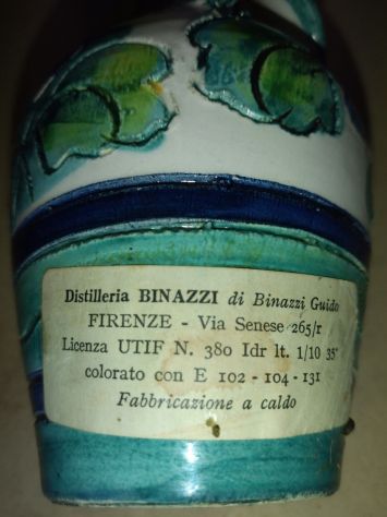 PICCOLA MAIOLICA FIORENTINA CHE CONTENEVA LIQUORE VUOTA - Foto 2