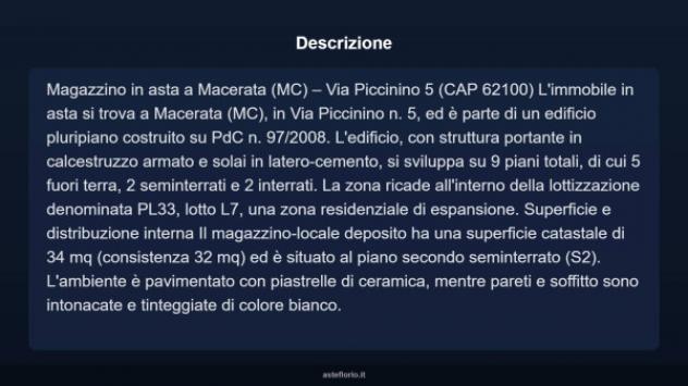 Immobile in asta di 34 m² in vendita a Macerata - Foto 3