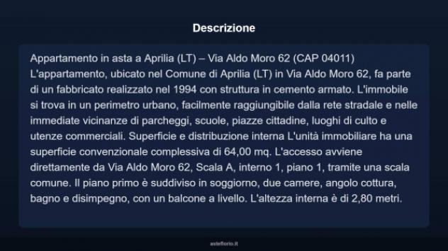 Immobile in asta di 64 m² in vendita a Aprilia - Foto 3
