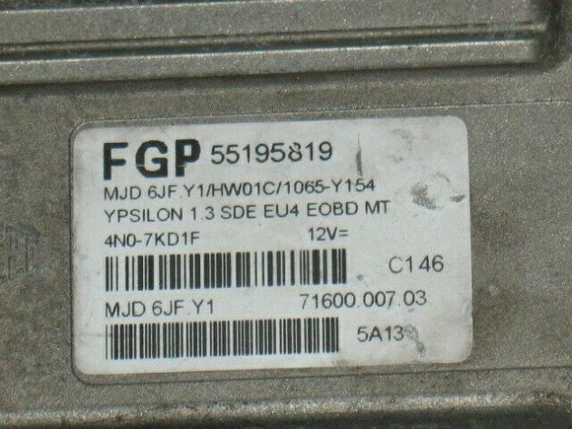 55195819 Ecu lancia ypsilon 1.3 55195819 mjd 6jf.y1 hw01c - Foto 2