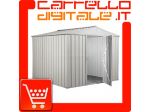 Box prefabbricato, casetta da giardino in lamiera zincata. Capanno deposito &hellip;