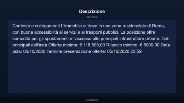 Immobile in asta di 109 m² in vendita a Roma - Foto 4
