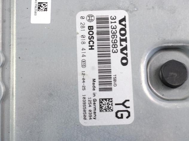 31336983 KIT ACCENSIONE AVVIAMENTO VOLVO XC60 2.0 D 120KW 6M 5P (2012) RICAMBIO USATO CENTRALINA MOTORE, QUADRO STRUMENTI, BLOCCHETTI CON CHIAVE 02810 - Foto 4