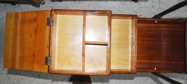 Portalavoro in legno 4 scomparti vintage   mis 45x25 H 50 - Foto 5