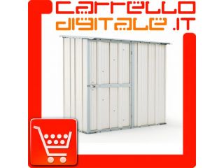 Box in Acciaio Zincato Casetta da Giardino in Lamiera 1.74 x 1.00 m x h1.82 &hellip;