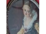 Antica  miniatura  ritratto   di Madame Brillon de Jouy